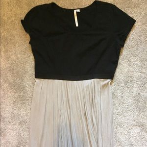 Long black & gray Maxi Dress